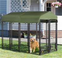 $315 8' x 4' x 6' Outdoor Dog Kennel with Rotating