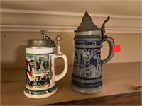 2 German Beer Steins