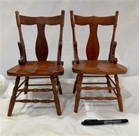 Wood Miniature  Chairs