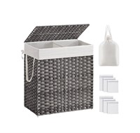 SONGMICS 110L Clothes Hamper with 2 Removable