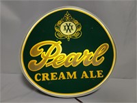 Pearl Cream Ale Sign Lighted
