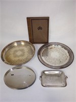 Group of Silver Plate and Scrapbook Inc Sheffield