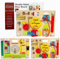 R1396   Busy Board for Toddlers, Wooden Toy