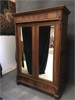 Armoire with Beveled Glass