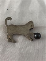 Sterling and Pearl? Kitty Pin