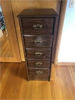 17X16X45 INCH 5 DRAWER CHEST OF DRAWERS