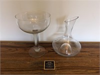 Wine Decanter & Large Glass