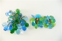 Hippy Brooch and Earring Set