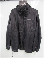 Mens Columbia Rain Jacket (L), Black