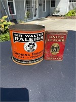 Union leader tobacco tin
