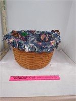 Longaberger Basket Double Leather Handles Liner &
