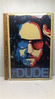 THE DUDE BIG LEBOWSKI MOVIE POSTER IN PLASTIC