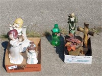 Angel figures and coasters
