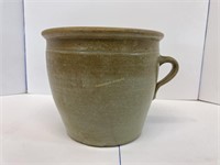 Stoneware Crock w/applied handle