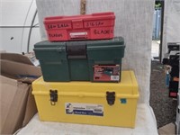 3 Plastic Toolboxes