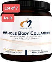 Lot of 7 Designs for Health Whole Body Collagen Po