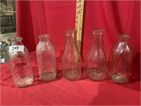 Milk bottles