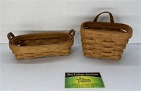 Two smaller Longaberger baskets
