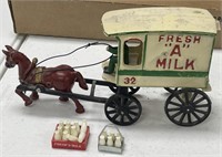 Cast Iron Milk Wagon