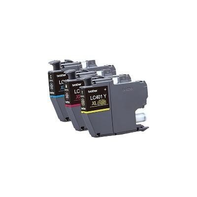 Brother LC401 XL Ink Cartridges 3/Pack