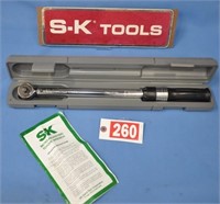 SK USA "micro adjusting" 100 ft lbs torque wrench