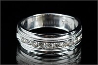 14K MEN'S DIAMOND BAND