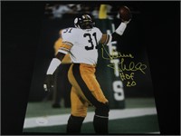 STEELERS DONNIE SHELL SIGNED 11X14 PHOTO JSA