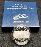 2007 Unc. Little Rock Desegregation Silver Dollar