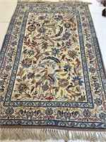 Hand Knotted Persian Esfaham 3.8x2.6