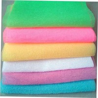 6Pcs Hard Towel Nylon Bath Cloth Scrub Towel Body