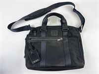 TUMI Alpha Bravo Black Nylon Briefcase Bag 14"
