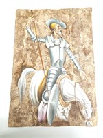 Knight on horseback painting