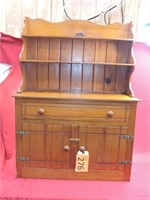 Vintage Child's Wood Buffet Cabinet