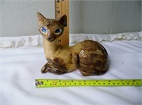 Vintage Ceramic Siamese Cat Figurine