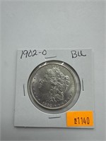 1902 - O Morgan silver Dollar BU