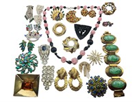 Some Sterling Silver Brooches & Costume Jewelry