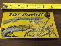 Vintage "Davy Crockett" metal Guns on Orig. Card