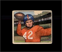 1950 Bowman #103 Charley Conerly P/F to GD+