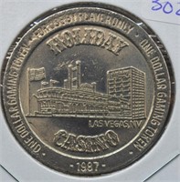 1987 Holiday Casino Token Chip/ Coin; Uncirculated