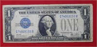 1928 B $1 Silver Certificate Large Size Funny Back