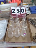 Flat of 12- 250 ml Pyrex Glass Science Flasks