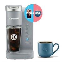 Keurig K-Iced Essentials Gray Iced and Hot Single-