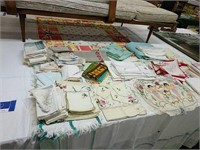 Lot Of Vintage Table Linens As Shown