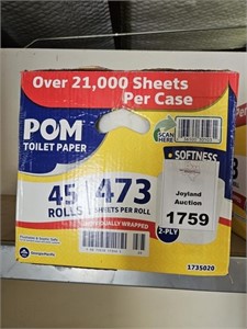 Pom Toilet Paper - 45 Rolls - Individually Wrapped