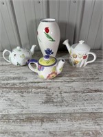 Decorative Teapots and Vase