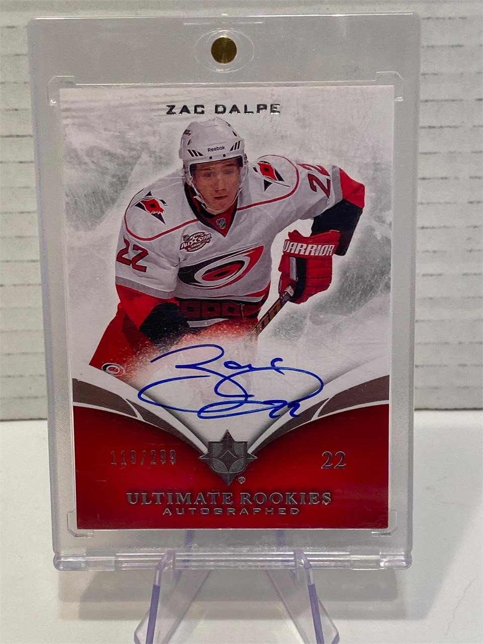 Zac Dalpe Ultimate Rookies Auto Numbered Card