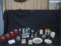 CANISTER SET,JARS,COLLECTOR MUGS,PLATES & MORE