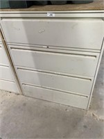 4 Drawer Lateral File Cabinet and Contents