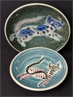 Vtg Jo Lester Isle of Wight Pin Dishes