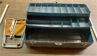 Vintage Tackle Box & Portable Fishing Stool